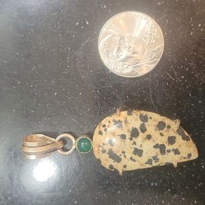 Dalmatian pendant necklace